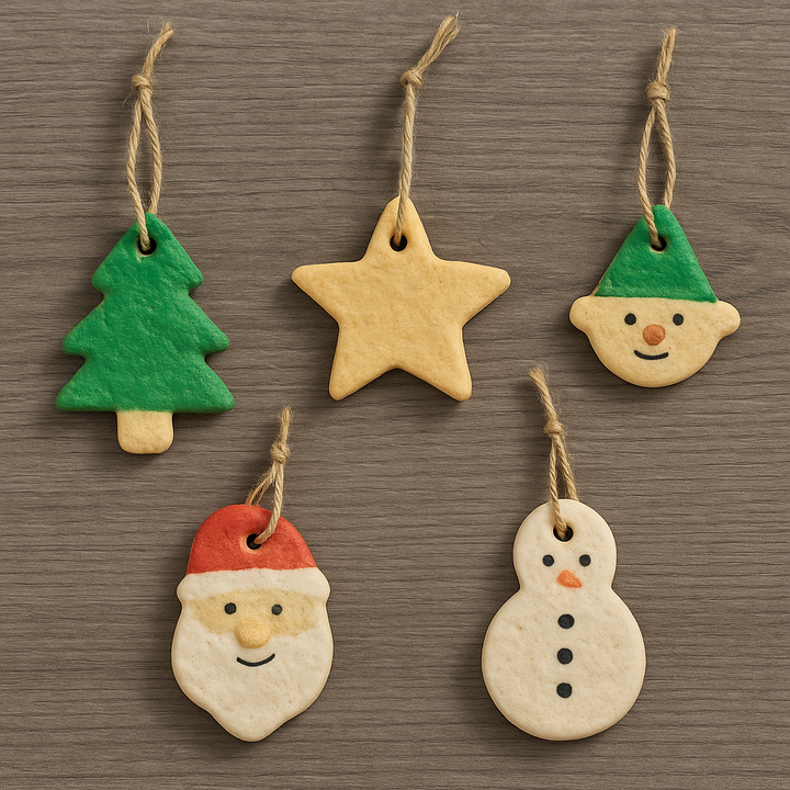 Salt dough ornament instructions. Easy recipe, baking times, and printable steps